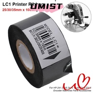UMISTYDREAMC9 1Roll Printer Tape, Black 100m LC1 Printer Ribbon,  25/30/35mm Thermal Coding Printing