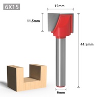 Mata Profil Kayu MDF Triplek Router Bit Cleaning Bottom CNC Milling Cutter Shank 6mm