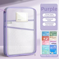 L-Shaped Transparent Subject Classification File Organizer