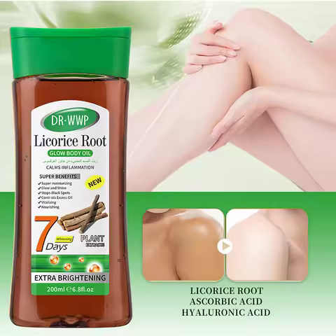 Licorice Root Body Massage Essential Oil Facial Moisturizer Nourishing Skin Full Body SPA Vitamin E 