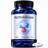 Ultimate Nattokinase CapsulesNattokinase 10800 FU Vegan Caps Aid Blood Flow & Vascular Daily Health