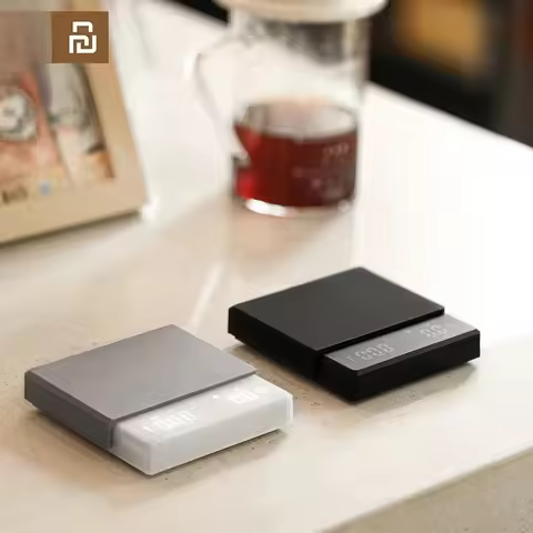 Youpin Kitchen Coffee Scale with Timer Rechargeable Digital Scale 0.1g High Precision 3 Modes Drip E