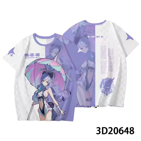 2026 New Game Zenless Zone Zero 3D T-Shirts Fashion Unisex Personality Anime T Shirt Summer Cool Str