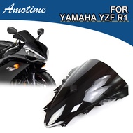 กระจกกระจกกันลมสำหรับรถมอเตอร์ไซค์มอเตอร์ไซค์คุณภาพสูงและใหม่สำหรับ YAMAHA YZF R1 2007 2008 YZFR1 YZ