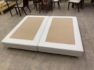 盡其用家具生活館 保存佳白色5x6.2雙人床底(無床頭)/雙人床架/雙人床箱/下墊 自取價1800