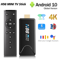 Original H98MINI Smart TV Box Android10.0 Allwinner H313 4K HDR TV Stick H.265 3D Wifi BT4.0 Streaming Media Players BT Remote H98 MINI TV Prefix