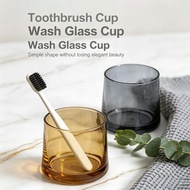 Ins Style Trapezoidal Glass Cup Couple Style Mouthwash Cup Toilet Simple Toothbrush Cup