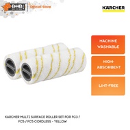 Karcher 2.055-006.0 Multi-surface roller set for FC3 / FC5, yellow 20550060