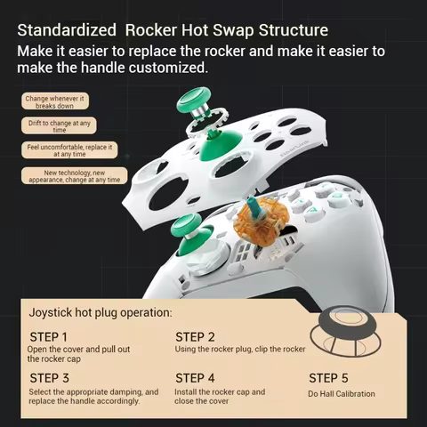 2PCS TMR for Mechanic Hall Hot Swap Joystick JS20 Multiple Tactile Options Compatible G6Pro G5Pro V2