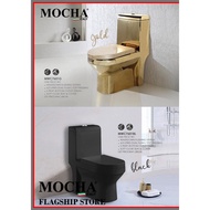 MOCHA MWC7602G Elegant Classy Style One piece Ultimate Golden Toilet Bowl