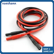 XUESHANN 1/2pcs Male-to-Female Banana Plug, 100CM/ 39.37inch Silicone Meter Test Lead Extension, 4mm