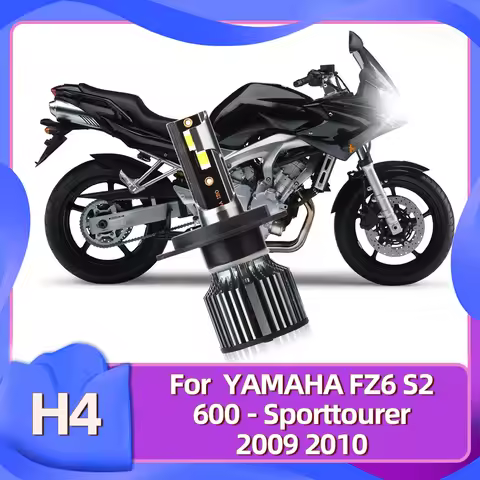 1Pc Motorcycle Headlight Bulb CSP 3570 Led Lamp For YAMAHA FZ6 S2 600 Sporttourer 2009 2010 Moto Acc
