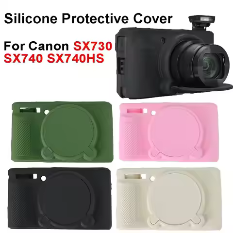 Lens Cap Camera Sleeve Case Fully Protected Silicone Camera Cover Shockproof Soft for Canon PowerSho