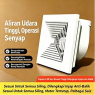 Kipas Ekzos Siling Senyap Gred Projek Borong Dan Runcit Sesuai Untuk Siling Papan Plasterbord PVC Ka