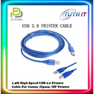 Probex USB 2.0 Printer to Computer Cable -A-Male to B-Male -5 Feet (1.5 Meter)