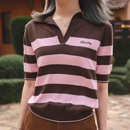 Healthy Planet Club-เสื้อโปโลไหมพรม Healthy knit polo shirt ผ้าorganic cotton