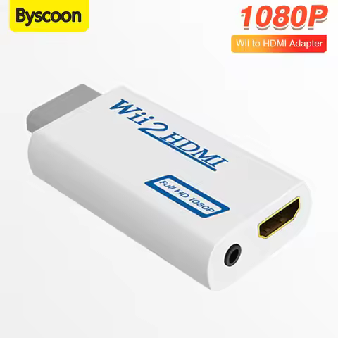 For Wii To HDMI-Compatible Adapter Converter 3.5mm Audio For PC HDTV Monitor 1080P 720P Wii2 To HDMI