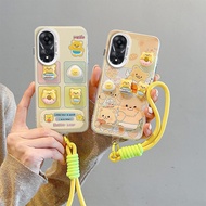 Casing OPPO A17 Casing OPPO A17k Casing For Casing with a Bracelet  Casing hard Phone Casing BB-CYJZ
