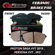 DEFERRO Brake Pad Front - Proton Saga Vvt 2019 , Persona Vvt , Iriz