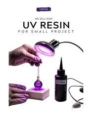 CaryOn UV Resin Glue with UV Light: Fast Cure Clear Finish UV Glue small resin projects beginners