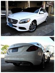 SAVE認證，2016年BENZ C300免持鑰使大螢幕 全景天窗LED頭燈