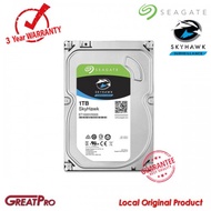 SEAGATE SKYHAWK 1TB SURVEILLANCE HARDDISK HDD FOR CCTV DVR & NVR