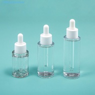 SEPTEMBER Essential Oil Dropper Bottles, 20-50ml White Refillable Bottles, Portable Plastic Thick Tr