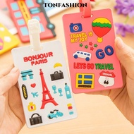 TONFASHION Cartoon Luggage Tag, Cartoon Style Tigger  Luggage Tag Belt, Cute PVC Travel Accessories 