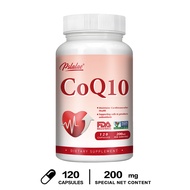 CoQ10 200 mg - Coenzyme Q10 200 mg Powerful Antioxidant Provides Energy and Slows Aging - High Stabi