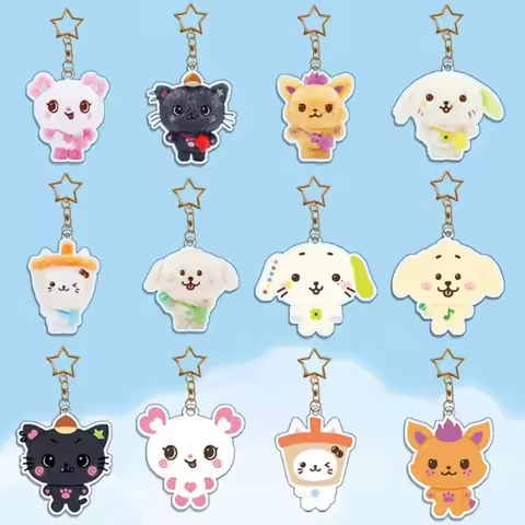 Kpop NCT Wish Yushi RIKU RYO SION SAKUYA JAEHEE Acrylic Keychain Pendant Cartoon Keyring Bag Accesso