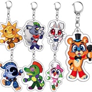 FNAF Five Nights at Freddys Sundrop Moondrop Security Breach mica acrylic keychain printed with chib