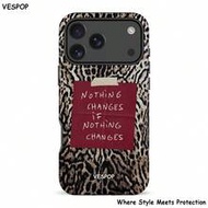 เคสโทรศัพท์ 2-In-1 ลายเสือดาว Y2K เข้ากันได้กับ iPhone 17/16/15/14/13/12/11 Pro Max/Pro Plus/12 Mini