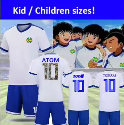 Men Soccer Jerseys Foot Maillot Kids Captain Ozora Tsubasa Japan Chile Football Kits Oliver Atom Foo