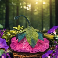 Ready Stock Fast Shipping Spring Summer Morning Glory Trumpet Flower Hat Witch Hat Felt Hat Party Pe