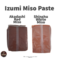 Izumi Miso Paste 1KG - Shinshu White or Akadashi Red