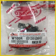 ﹍ △ ✒ Screw body full set cover set skru honda wave100r wave 100r w100r