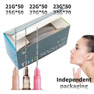50pcs COD 21G 22G 23G 25G 27G Hyaluronic acid injection Blunt needle Local delivery 英文English packag