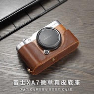 เคสห่อกล้อง XA7ฟูจิ XA3หนัง XA20 XA5เคสป้องกันกล้องเปิดรูฐานครึ่งหนึ่ง