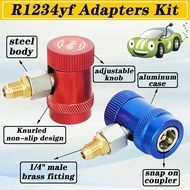 R1234yf to R134a Quick Coupler Adapter High Low Side Connector Conversion for R1234yf Refrigerant Sy