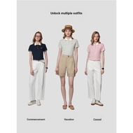 Korean Version Hazzys Hazzys Short-Sleeved POLO Shirt Women 2026 Spring Summer Fashion Casual Commut