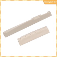 [BlesiyaedMY] Left Handed Acoustic Guitar Saddle Nut Slotted for Guitar Parts Accessories