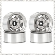 4pcs 1.55" Metal Beadlock Wheel 6-Spoke Wheel Rim for RC 1/10 D90 CC01 LC70 MST