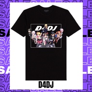 D4DJ (Dig Delight Direct Drive DJ) SHIRT ANIME BAJU
