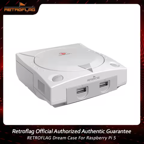 Retroflag RF Dream Case with Cooling Fan Functional Switch for RaspberryPi 5, SD Card Slot, USB, LAN