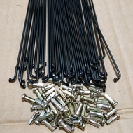 20 Inch 187mm Black Iron BMX Bike Spokes