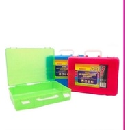 NISO FAIL KOTAK PLASTIK / A4 (85mm) Document Case With Handle / A4 Plastik Box / A4 Kotak Fail Plast