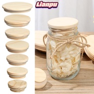LIANPMY Wood Lids Reusable Bottle Sealing Caps Compatible Canning Storage