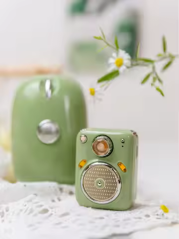 Divoom Green Beetles Bluetooth Speaker FM Radio Outdoor Portable Smart Wireless Mini Speaker Subwoof