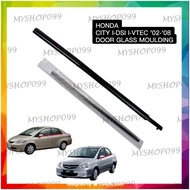 HONDA CITY I-DSI I-VTEC '02-'08 DOOR MOULDING DOOR LINING RUBBER OUTER GLASS WINDOW GETAH CERMIN PIN