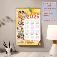 WALL CALENDAR 2025 | CUSTOM WALL CALENDAR | AESTHETIC CALENDAR